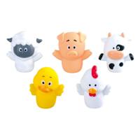 Play vingerpoppetjes boerderijdieren, 5st. - thumbnail