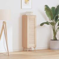 Kastdeur met lamellen 99x29,5 cm massief grenenhout - thumbnail