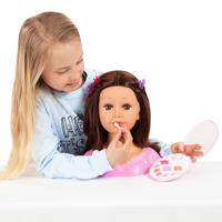 Bayer Design Make-up- en haarstyling-hoofd (Bruin) - thumbnail