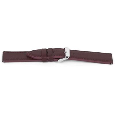 Horlogeband Universeel I722 Leder Bordeaux 24mm Horlogeband Universeel I722 Leder Bordeaux 24mm