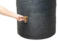 Garantia Regenton ARONDO 250 liter antraciet - thumbnail