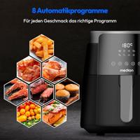Heteluchtfriteuse - MEDION - MD13030 - 4,7 L - Digitaal - 1500 W - Zwart - thumbnail