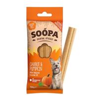 Soopa Dental Sticks met pompoen & wortel hondensnack Per 5 - thumbnail