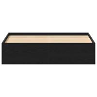 Bedframe zonder matras 160x200 cm bewerkt hout zwart eikenkleur - thumbnail