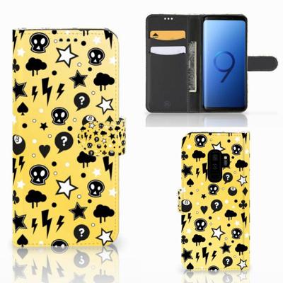 Telefoonhoesje met Naam Samsung Galaxy S9 Plus Punk Geel Telefoonhoesje met Naam Samsung Galaxy S9 Plus Punk Geel