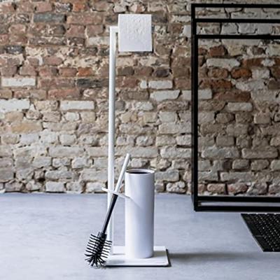 Sealskin Toiletbutler Tube met Toiletrolhouder en Toiletborstel met Houder Vrijstaand Wit Sealskin Toiletbutler Tube met Toiletrolhouder en Toiletborstel met Houder Vrijstaand Wit