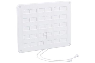 Nedco schuifrooster 250x200 mm wit afsluitbaar met koord