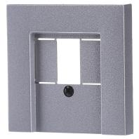 Gira inzetplaat voor USB - stereoaansluiting aluminium - thumbnail