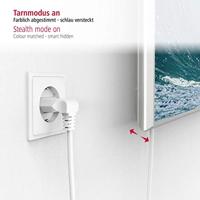 Hama Euro-netsnoer Aan Beide Kanten In Hoek 5 M Wit - thumbnail