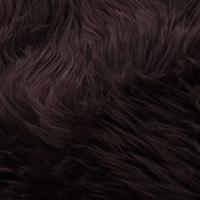 Vloerkleed 60x180 cm schapenvacht bruin - thumbnail