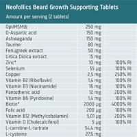 Neofollics Hair Technology Beard Growth supporting tablets - thumbnail