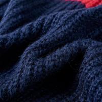Kindertrui gebreid 104 marineblauw - thumbnail