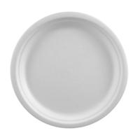 Papstar 12 borden suikerriet "pure" dia 23cm wit - thumbnail