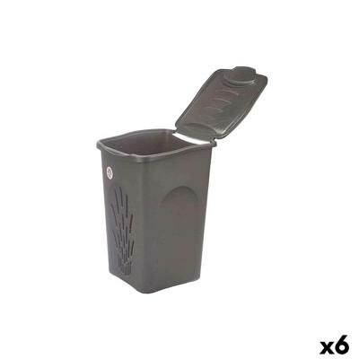 Wasmand Stefanplast Antraciet Plastic 50 L 37 x 56 x 39 cm 37 x 56 x 38,5 cm (6 Stuks)