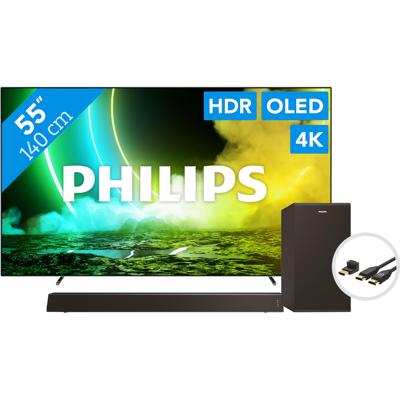 Philips 55OLED705 (2021) + Soundbar + HDMI kabel Philips 55OLED705 (2021) + Soundbar + HDMI kabel