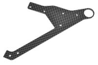 Team Corally - Wheelie Bar Plate - Graphite - 1 pc - thumbnail