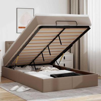 Ottoman bed met matrassen en LED's 120x200cm kunstleer