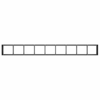 Plantenbak 360x40x40 cm koudgewalst staal zwart - thumbnail