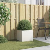 Plantenbak 42x40x39 cm koudgewalst staal wit - thumbnail