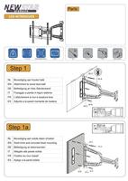 Neomounts LED-W700SILVER TV-beugel Inklapbaar, Uittrekbaar 81,3 cm (32) - 152,4 cm (60) Kantelbaar en zwenkbaar - thumbnail