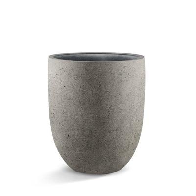 Grigio Tall Egg Pot D30xH35 Natural-Concrete