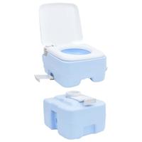 VidaXL Camping toilet lichtblauw en wit 41,5 x 36,5 x 42 cm polyetheen - thumbnail