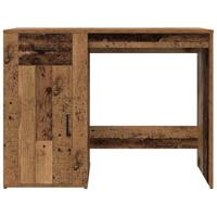 Bureau 100x49x75 cm bewerkt hout oud houtkleurig - thumbnail