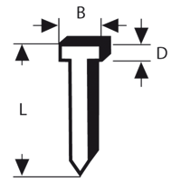 Bosch Accessoires Nagel Type 48 18X145X14mm | 1000 stuks - 2609255813 - thumbnail