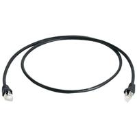 Telegärtner 100007978 RJ45 Netwerkkabel, patchkabel CAT 6A S/FTP 1.00 m Zwart Vlambestendig, Snagless, Pair afscherming, Afgeschermd (dubbel), Halogeenvrij, UL - thumbnail