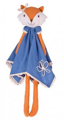 Bonikka knuffelvos 50 cm oranje/blauw Bonikka knuffelvos 50 cm oranje/blauw