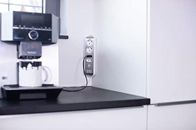 Brennenstuhl BN-1153590420 Estilo Hoekstopcontact 4-voudig Voor Kantoor En Keuken - Wit