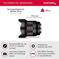 Samyang 14mm F/2.8 AF Sony FE - thumbnail