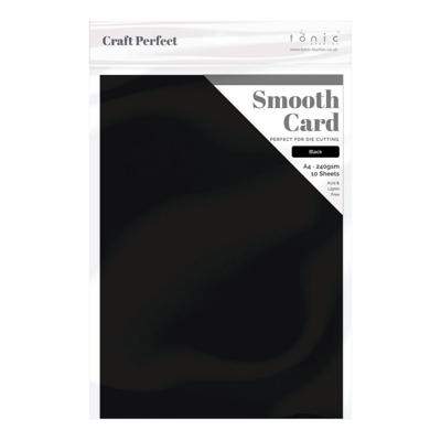 Craft Perfect By Tonic Studios Craft perfect • smooth card a4 240g jet black 5pcs