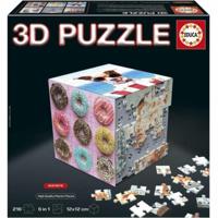 3D Puzzel - EDUCA - Kubus Esthetiek - 216 Stukken - 6 Puzzels van 36 Stukken - Uitdaging 8 Jaar + (20125) - thumbnail