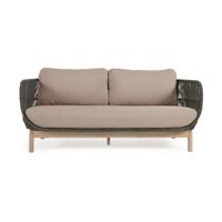 Kave Home 3-zits Tuinbank 'Catalina' 170cm, kleur Beige - thumbnail