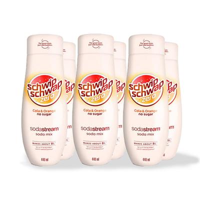 SodaStream - Schwip Schwap Suikervrij Siroop - 6x 440ml