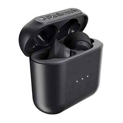 Skullcandy Indy Echte draadloze oordopjes met Bluetooth-microfoon, IP55 zweet-, water- en stofbestendigheid, 16-uurs batterijduur - Zwart