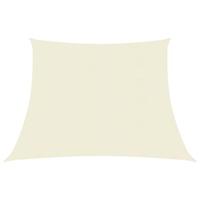 VidaXL Zonnezeil 160 g/m² 3/4x3 m hdpe crèmekleurig - thumbnail