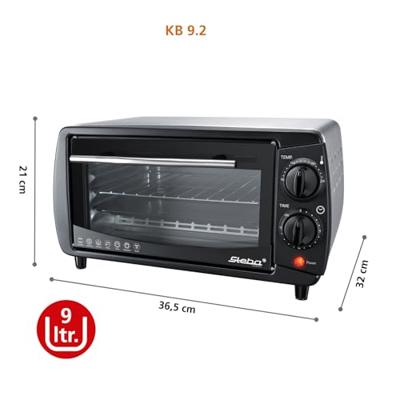Steba KB9.2 - Mini Grill Bakoven - 9L - Vrijstaand - Zwart - thumbnail