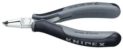Knipex 64 62 120 ESD Elektronica en fijnmechanica Voorsnijder Met facet 120 mm