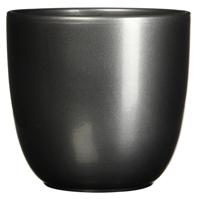 Mica Decorations bloempot Tusca rond 25x23 cm antraciet - thumbnail