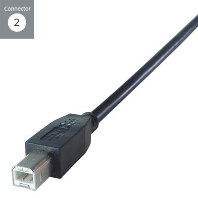 Computer Gear 26-2907 - 3M USB 2 High Speed Connector Kabel A Mannelijk naar B Mannelijk (zwart)