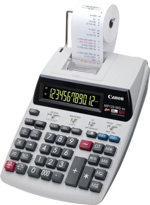 Canon MP 120 MG-ES II Bureaurekenmachine met printer Wit Aantal displayposities: 12 werkt op het lichtnet (b x h x d) 203 x 72 x 292 mm Canon MP 120 MG-ES II Bureaurekenmachine met printer Wit Aantal displayposities: 12 werkt op het lichtnet (b x h x d) 203 x 72 x 292 mm
