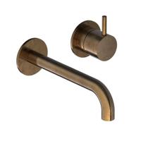 Hotbath Cobber afbouwdeel inbouw wastafelmengkraan met 18 cm uitloop verouderd messing CB005EXT18AB - thumbnail