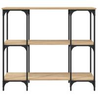 Wandtafel 102x35x90 cm bewerkt hout sonoma eikenkleurig - thumbnail