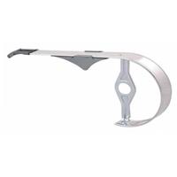 Hebie kettingscherm 44-48tds 180mm 0394 alu zilver - thumbnail