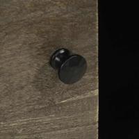 Dressoir 80x33x75 cm massief mangohout zwart - thumbnail