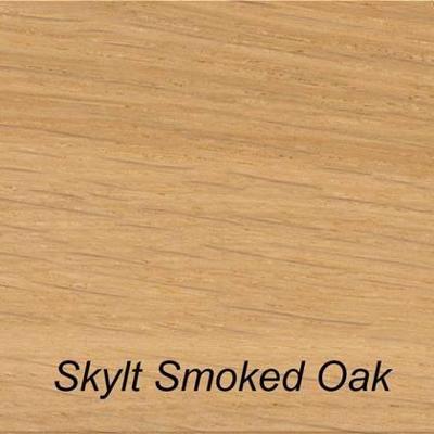 QLiv Cross tafel ovaal 260x110 Smoked Skylt Soap Look Eiken