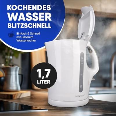 Clatronic WK 3819 W Waterkoker Snoerloos Aantal/Volume: 1.7 l Wit - thumbnail