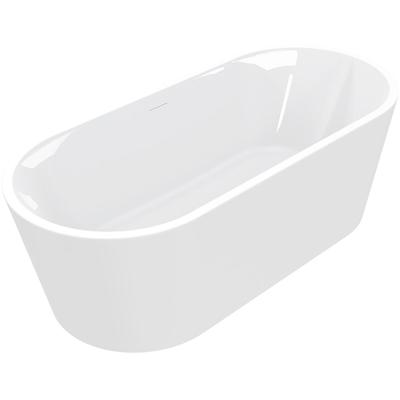 Wiesbaden Libero Vrijstaand Ligbad - 178x80cm - Acryl Glans Wit met Waste Wit Glans